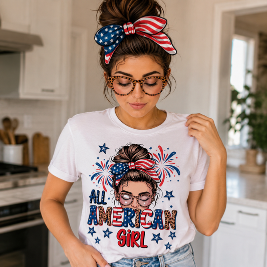 All-American girl in the kitchen