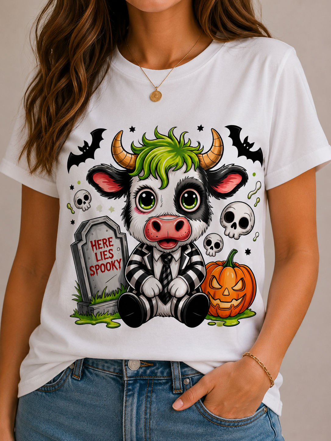 Casual Halloween cow