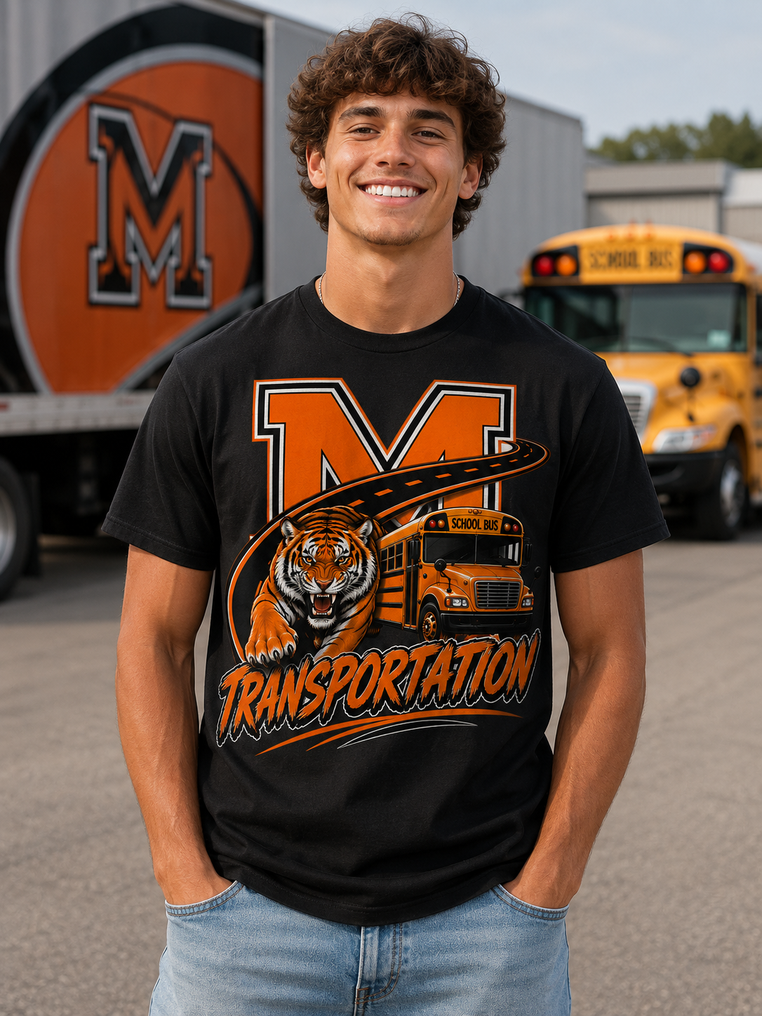 Transportation tiger shirt